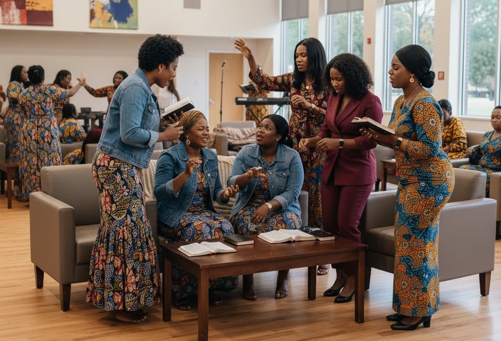 Women fellowshipping